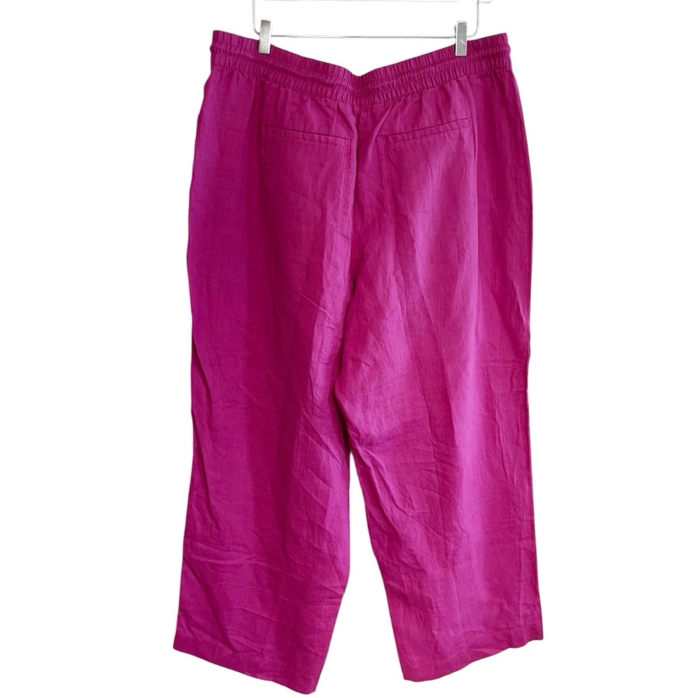 Athleta Retreat Linen Wide Leg Pants in Iceplant Pink size 1X NWT - Picture 8 of 10